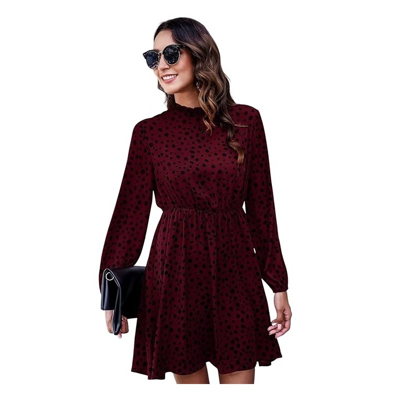 Women's Rayon Full Sleeve A-Line Knee-Length Western Dresses for Women or Girls